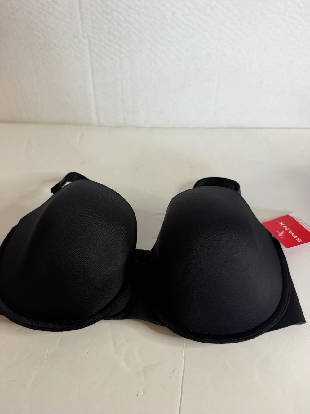 NWT SPANX Black Strapless push-up T-Shirt Bra size 34DD